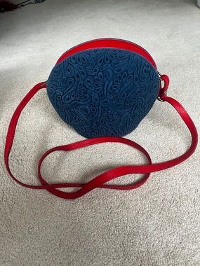 Messenger Bag in Genuine Suede Leather Made in Italy